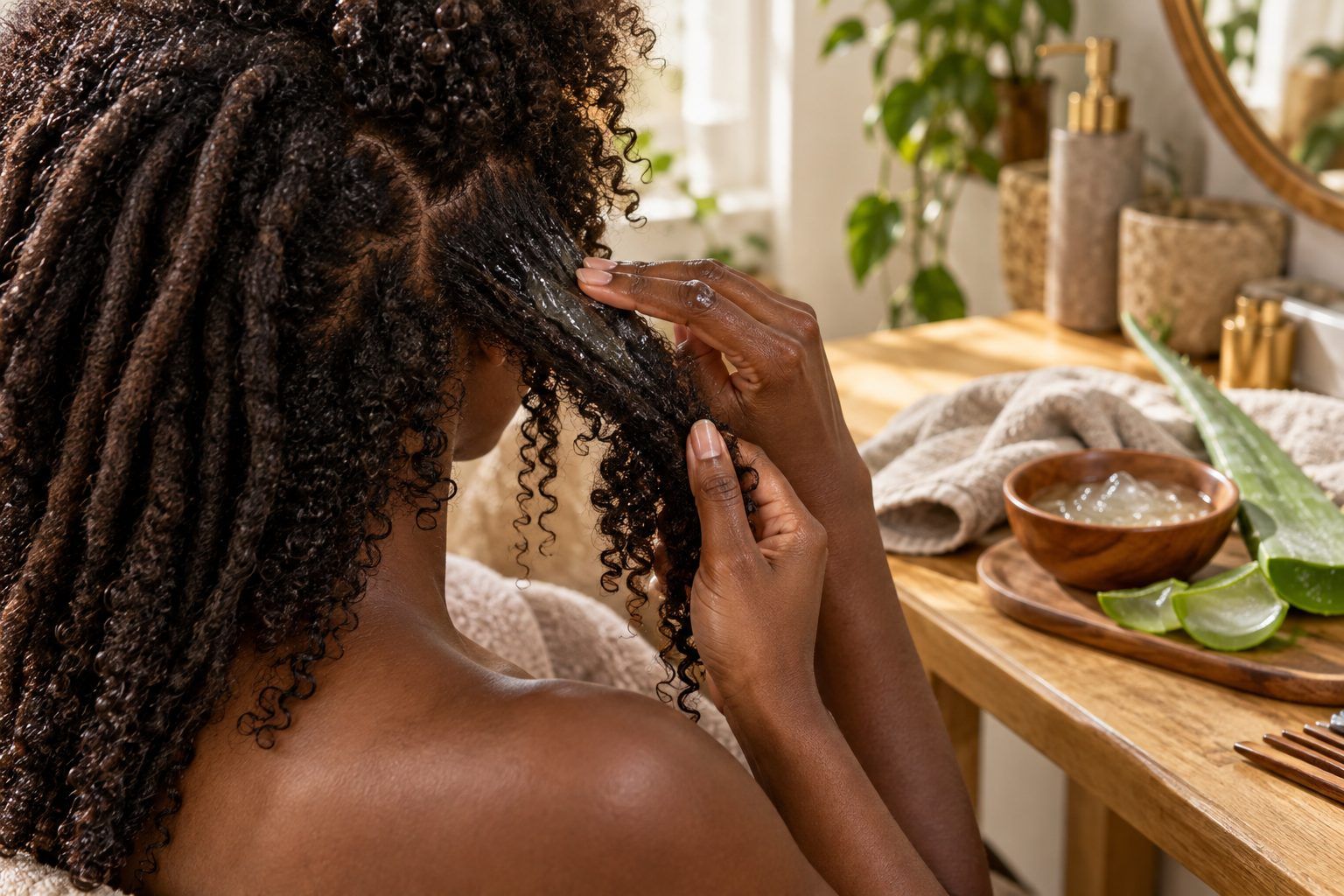 Cheveux 4A à 4C, locks, porosité : à qui l'aloe vera convient le mieux