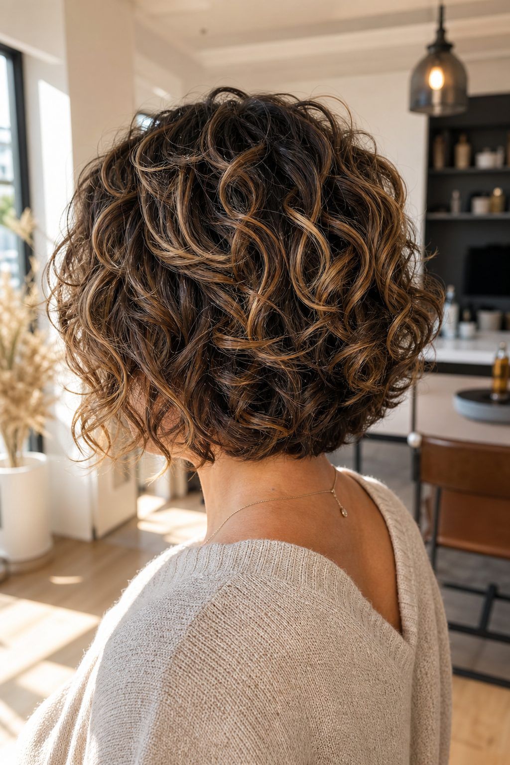 Quel balayage pour sublimer des boucles courtes ?