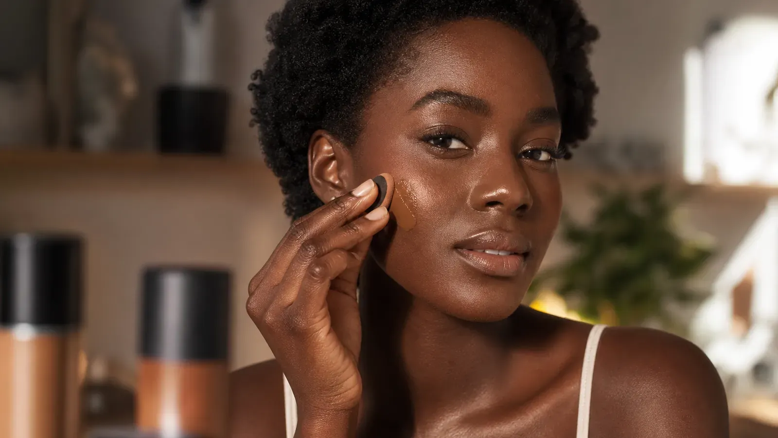 Base de teint peau noire : tenue longue durée sur peau grasse
