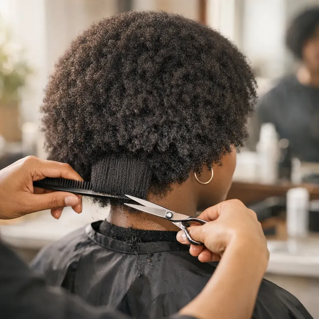 Comment couper ses cheveux crépus pour obtenir un carré net ?