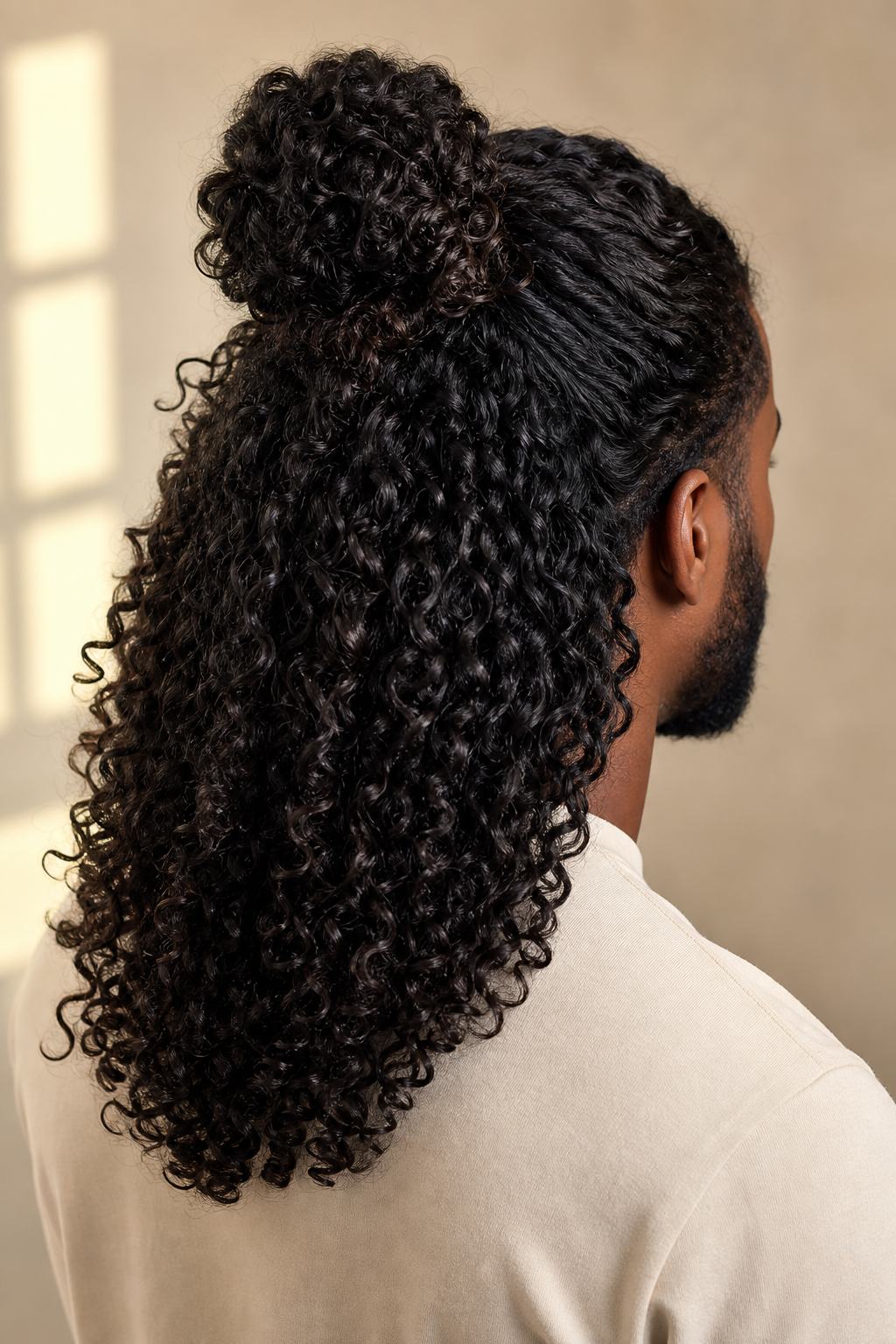 Les cheveux bouclés longs chez l’homme méritent une routine sur mesure
