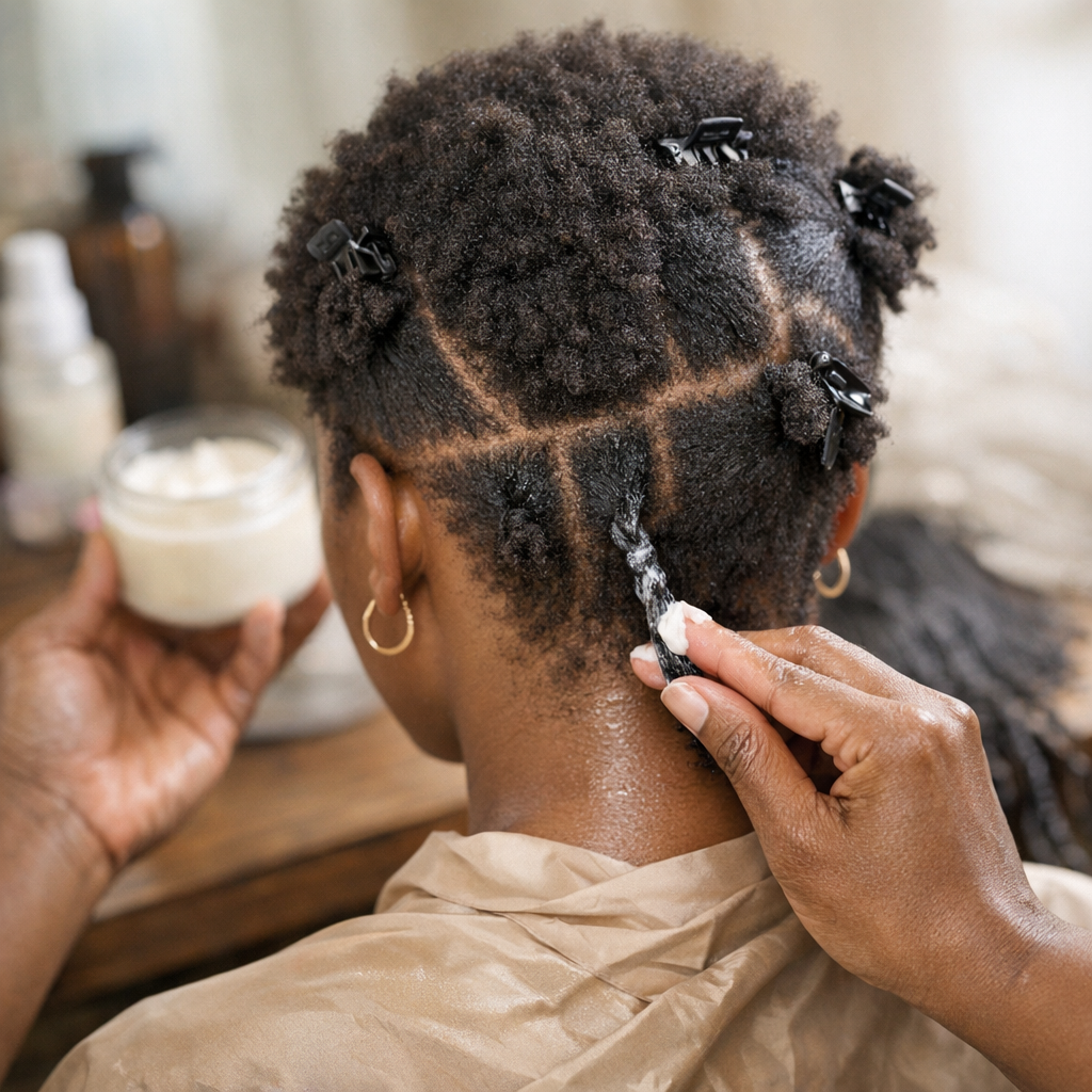 Préparer et protéger des cheveux crépus courts avant les tresses