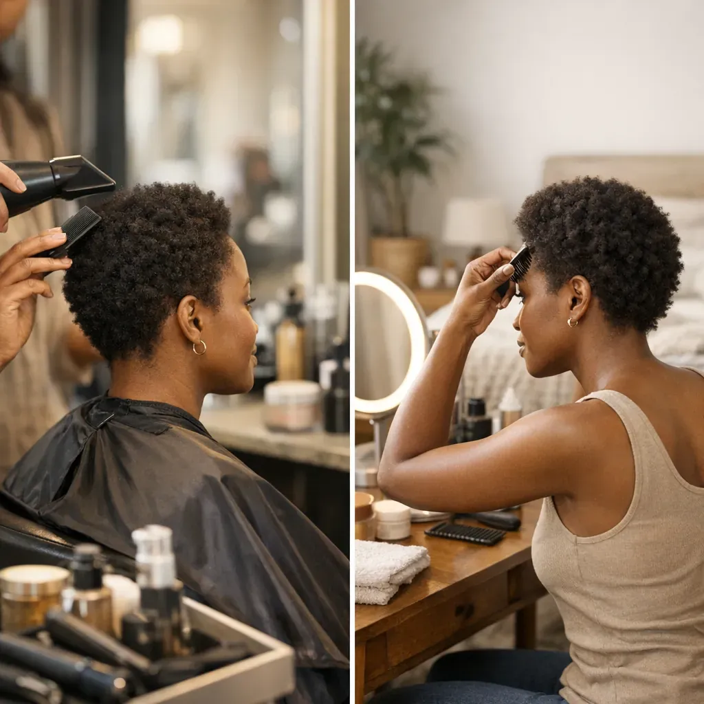 Prix, temps et tenue&nbsp;: comparatif avant de choisir en salon ou à la maison
