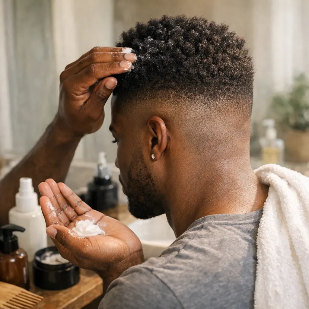 Soins et entretien des cheveux afro après un dégradé