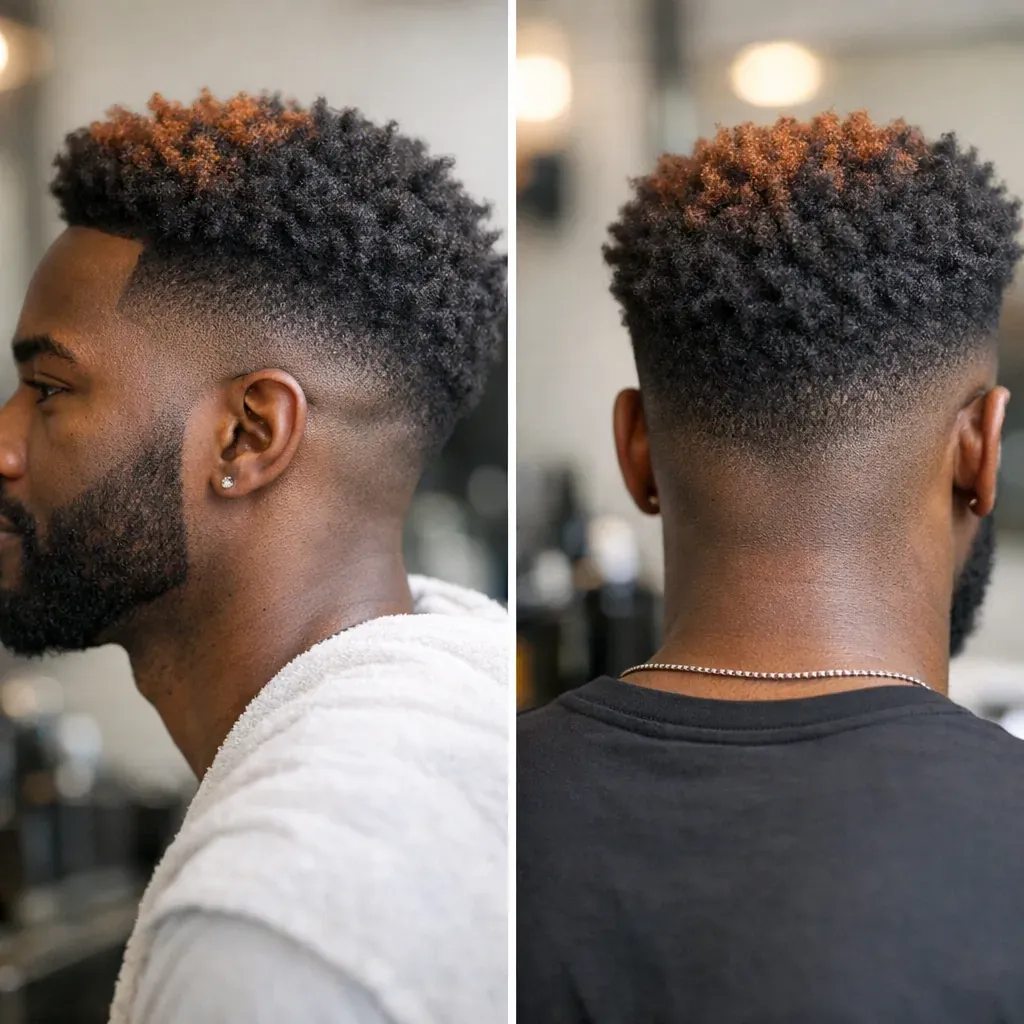 La coiffure afro Homme avec teinture : 15 idées qui tiennent