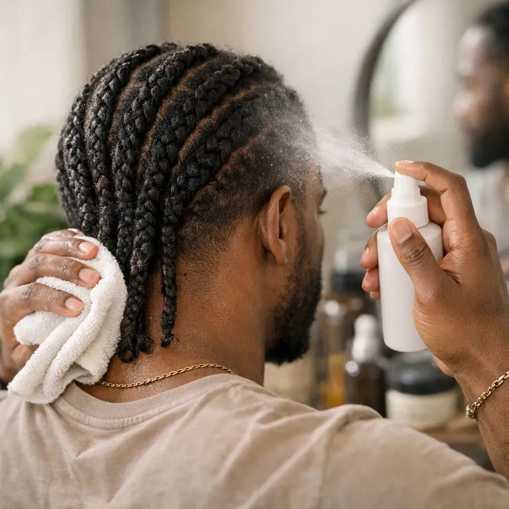 Guide d’entretien : garder ses tresses homme afro propres sans traction