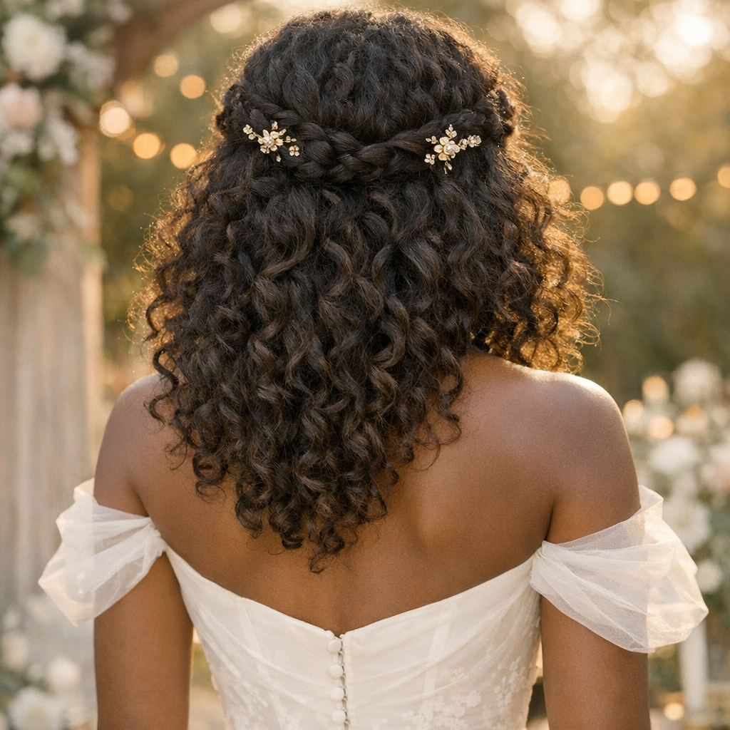Quelle Coiffure de Mariage avec des boucles et une tresse choisir ?