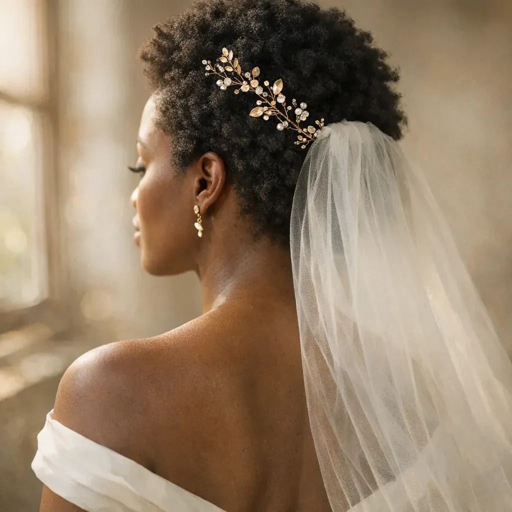 Quelle coiffure de mariage choisir sur cheveux crépus courts ?
