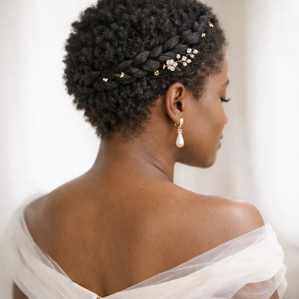 Quelle Coiffure de mariage avec tresse choisir sur cheveux courts ?