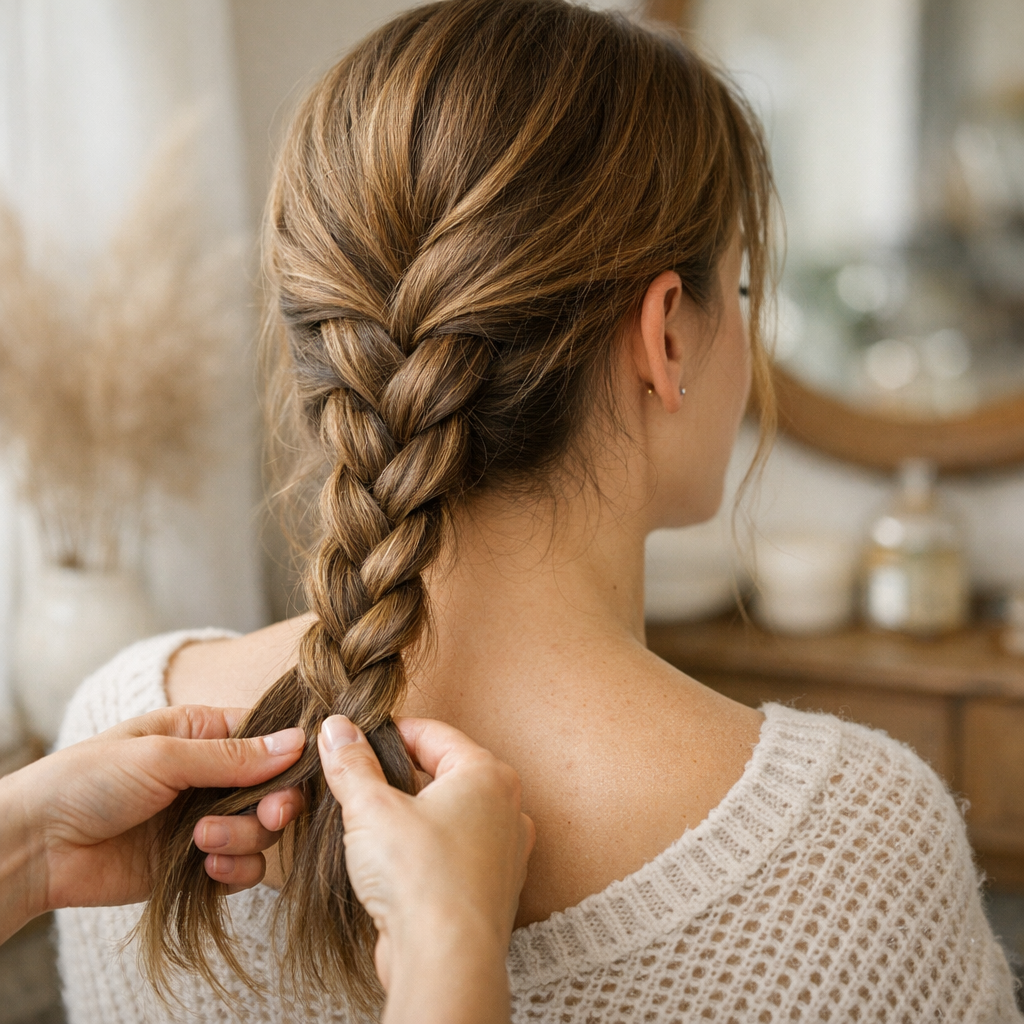 Réaliser une tresse qui tient sans fragiliser les cheveux