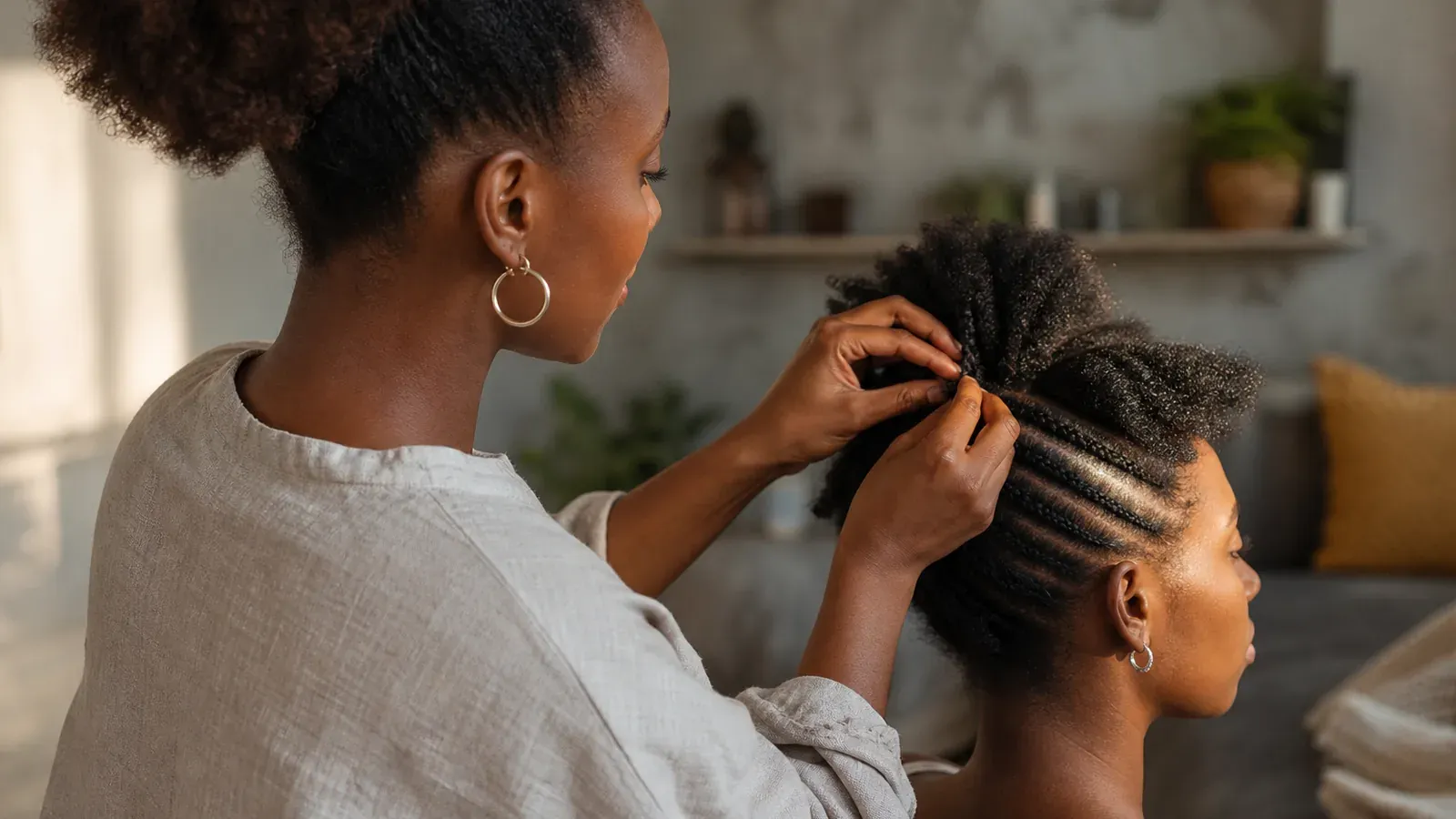 Comment faire une tresse collée sans tirer sur le cuir chevelu