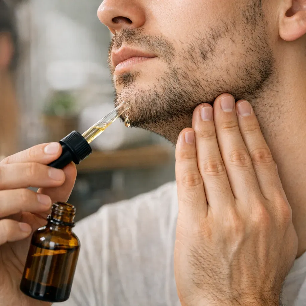 Barbe clairsemée, trous et duvet&nbsp;: ce que l'huile peut vraiment changer