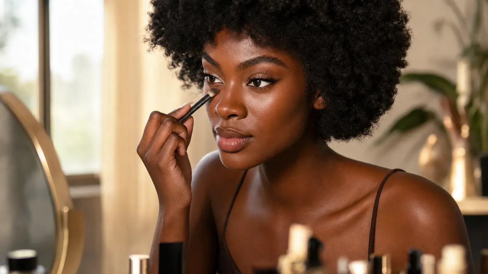 Correcteur cernes peau noire : neutraliser sans effet cendré