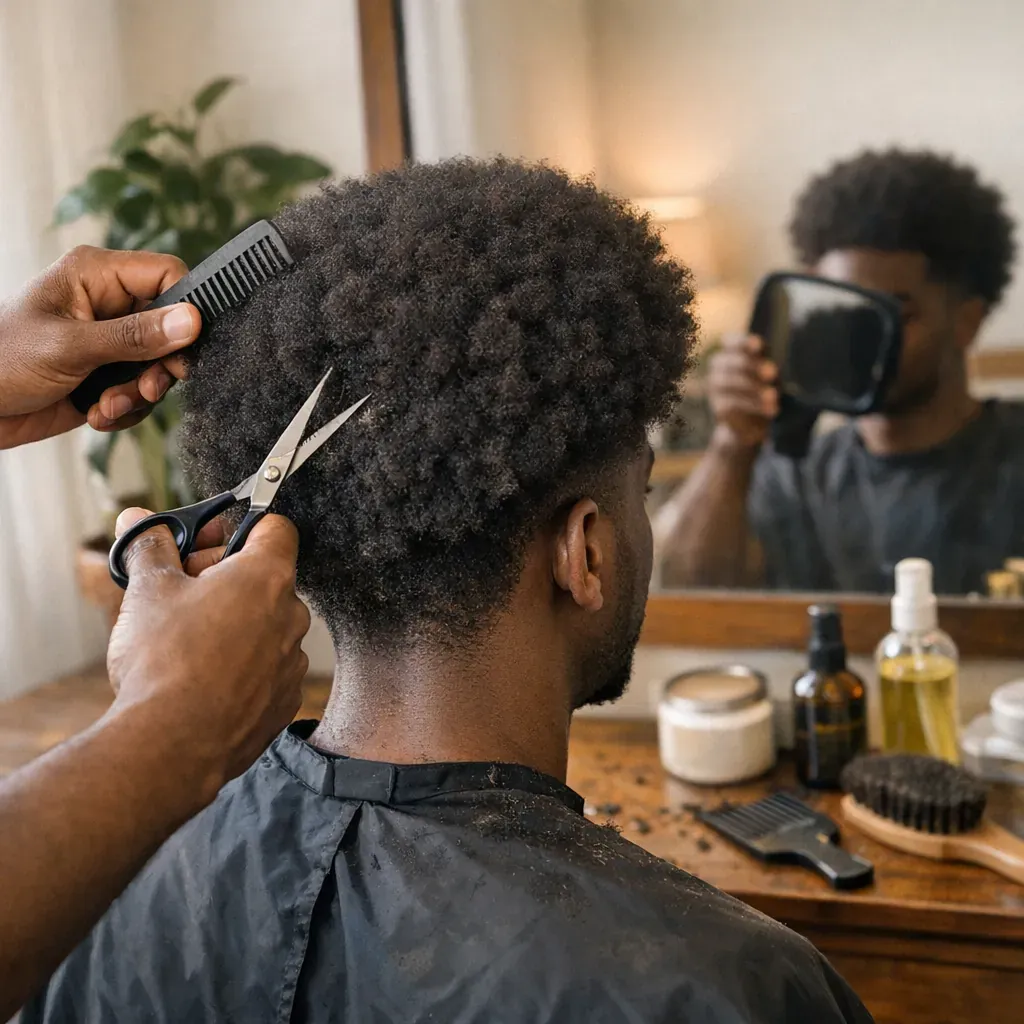 Comment faire une coupe afro homme à la maison sans abîmer les cheveux ?