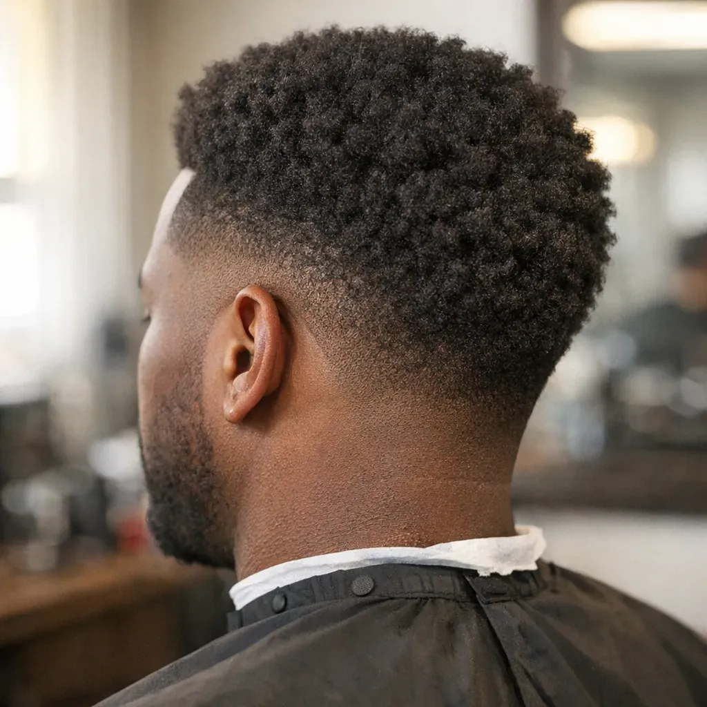 La coupe de cheveux afro courte pour homme : style net et facile