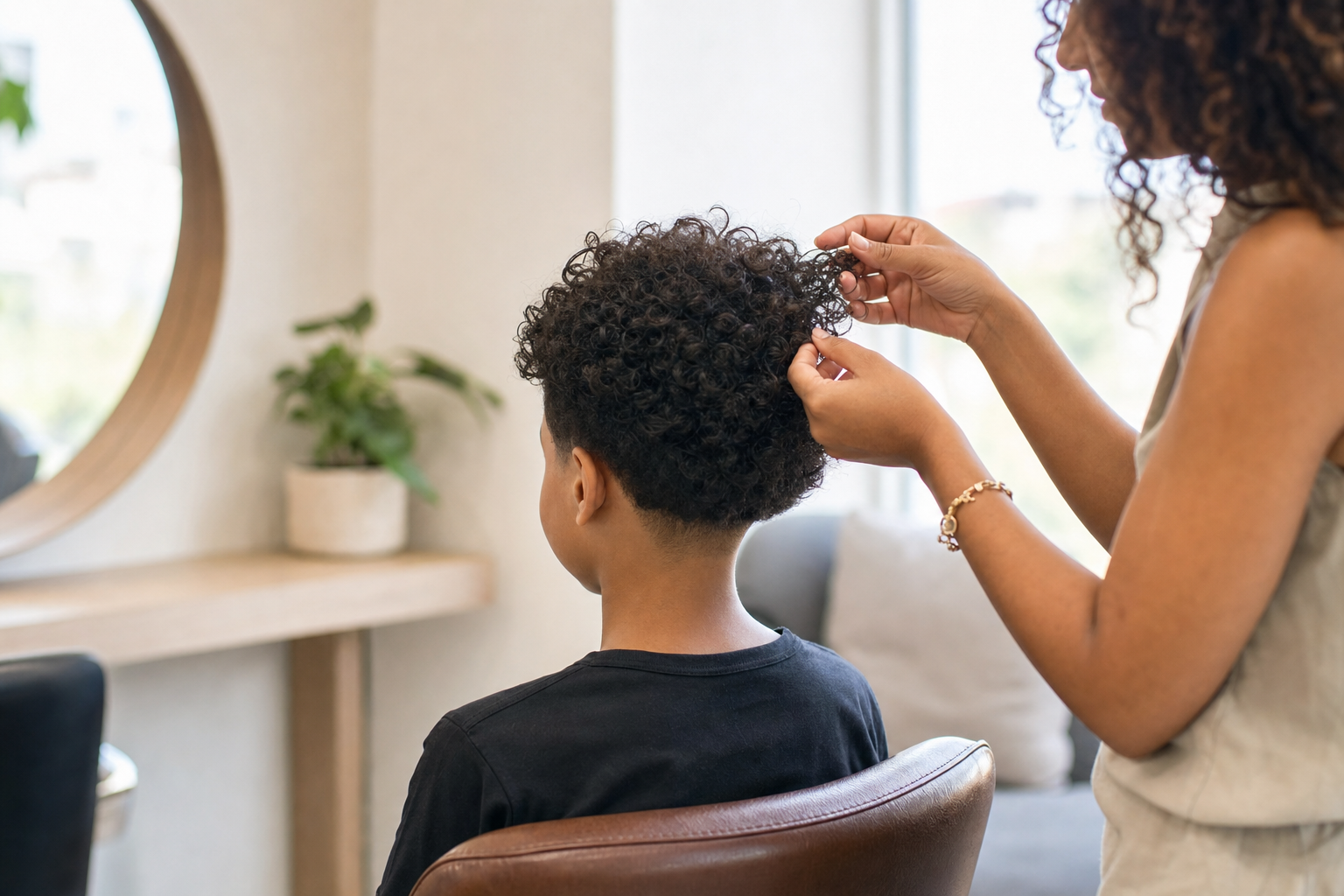 Quelle coupe de cheveux bouclés choisir pour un garçon ?