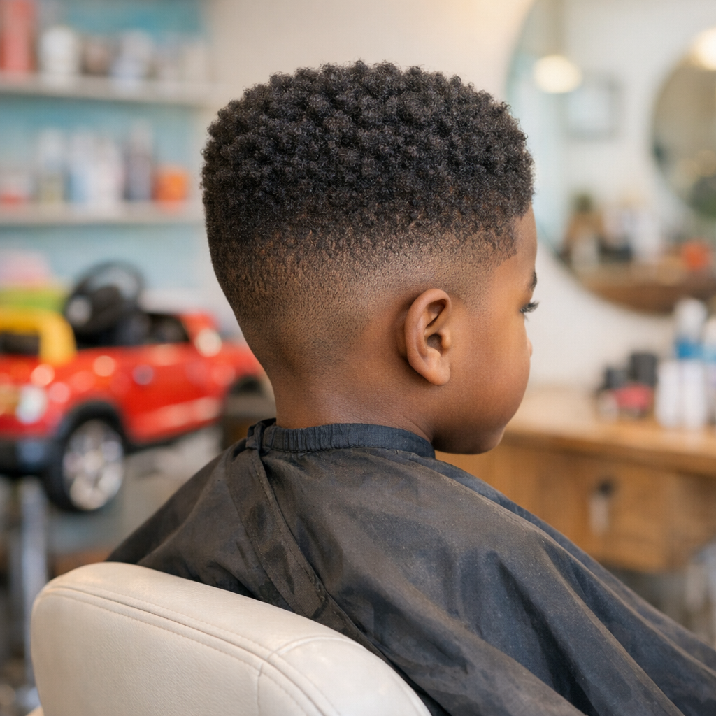 Une coupe garçon pour cheveux crépus allie style et confort