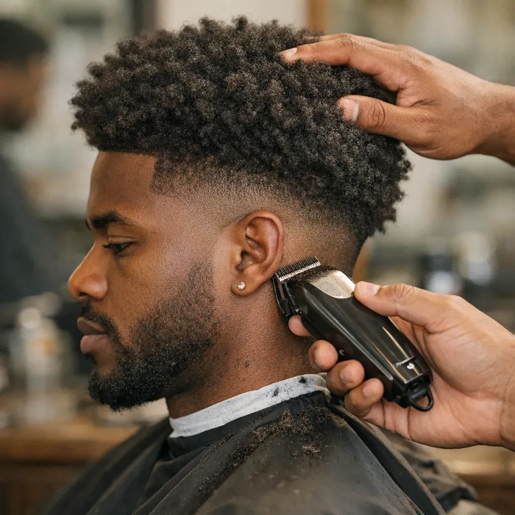 Dégradé homme crépu : se couper les cheveux à la tondeuse