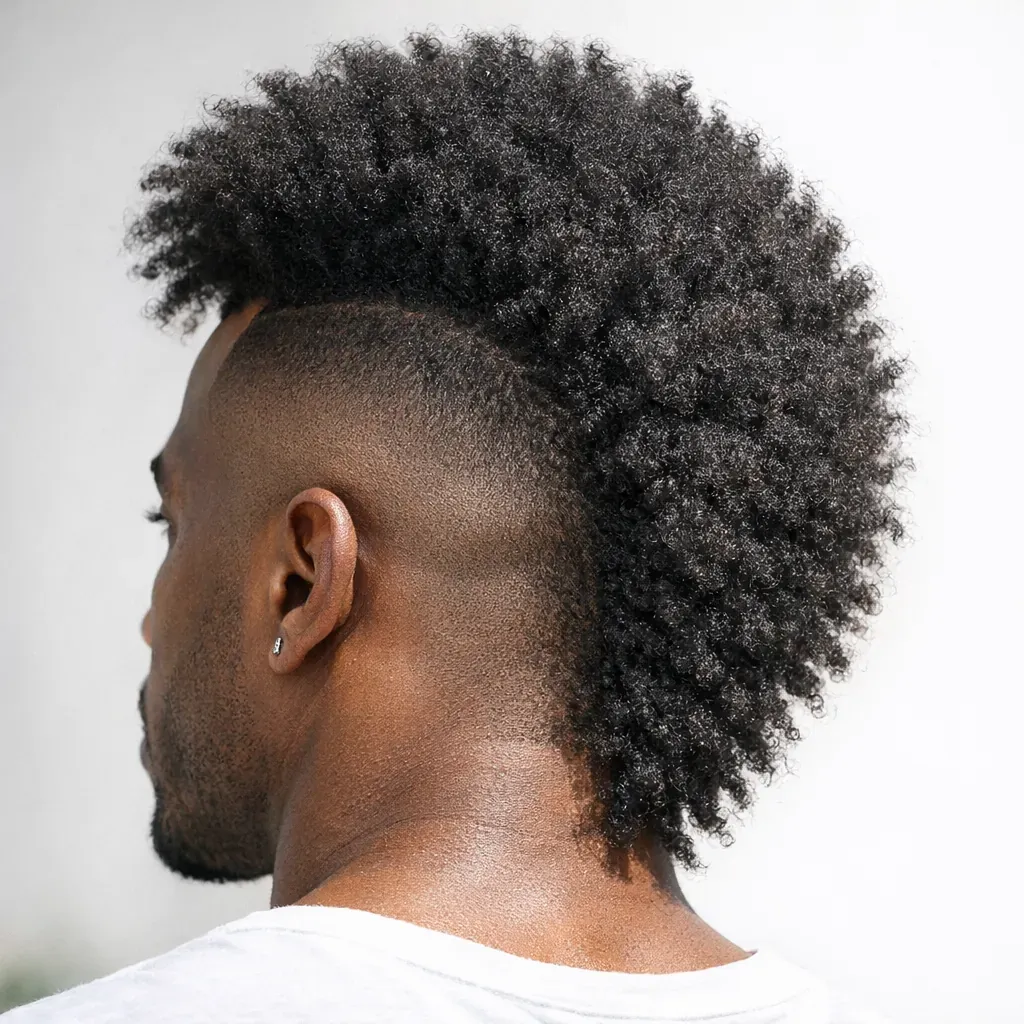 La crête pour homme aux cheveux crépus se choisit avec méthode