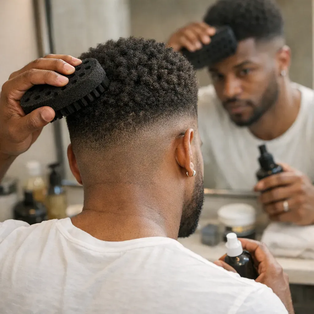 Comment coiffer et entretenir un dégradé américain afro au quotidien ?