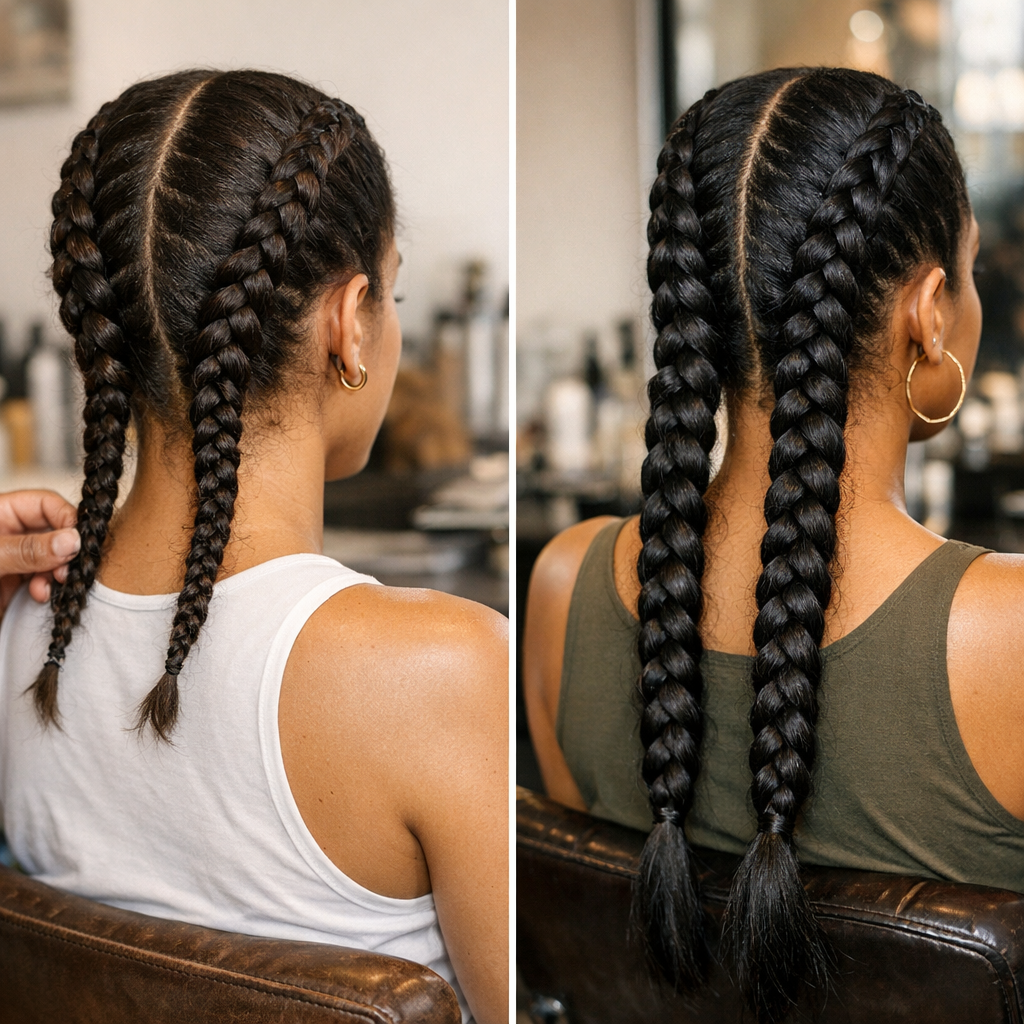 Prix de 2 tresses collées avec ou sans rajouts&nbsp;: le comparatif à connaître
