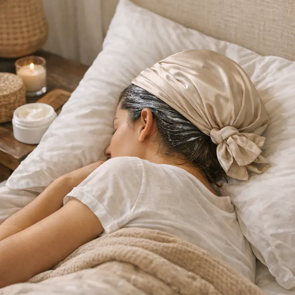 Comment dormir avec un masque sur les cheveux sans tacher ni casser&nbsp;?
