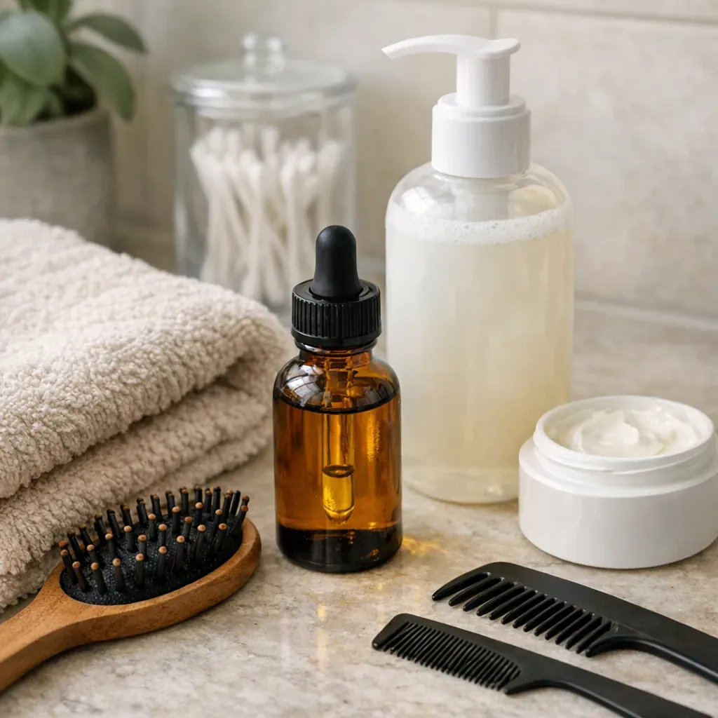L’Huile de ricin après greffe de cheveux : usage prudent