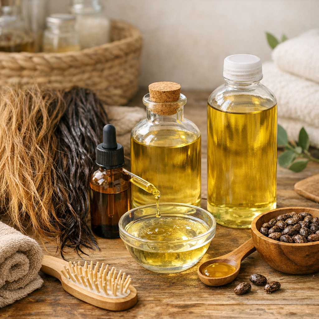 Cheveux secs ou mouillés, dilution et choix de l’huile de ricin