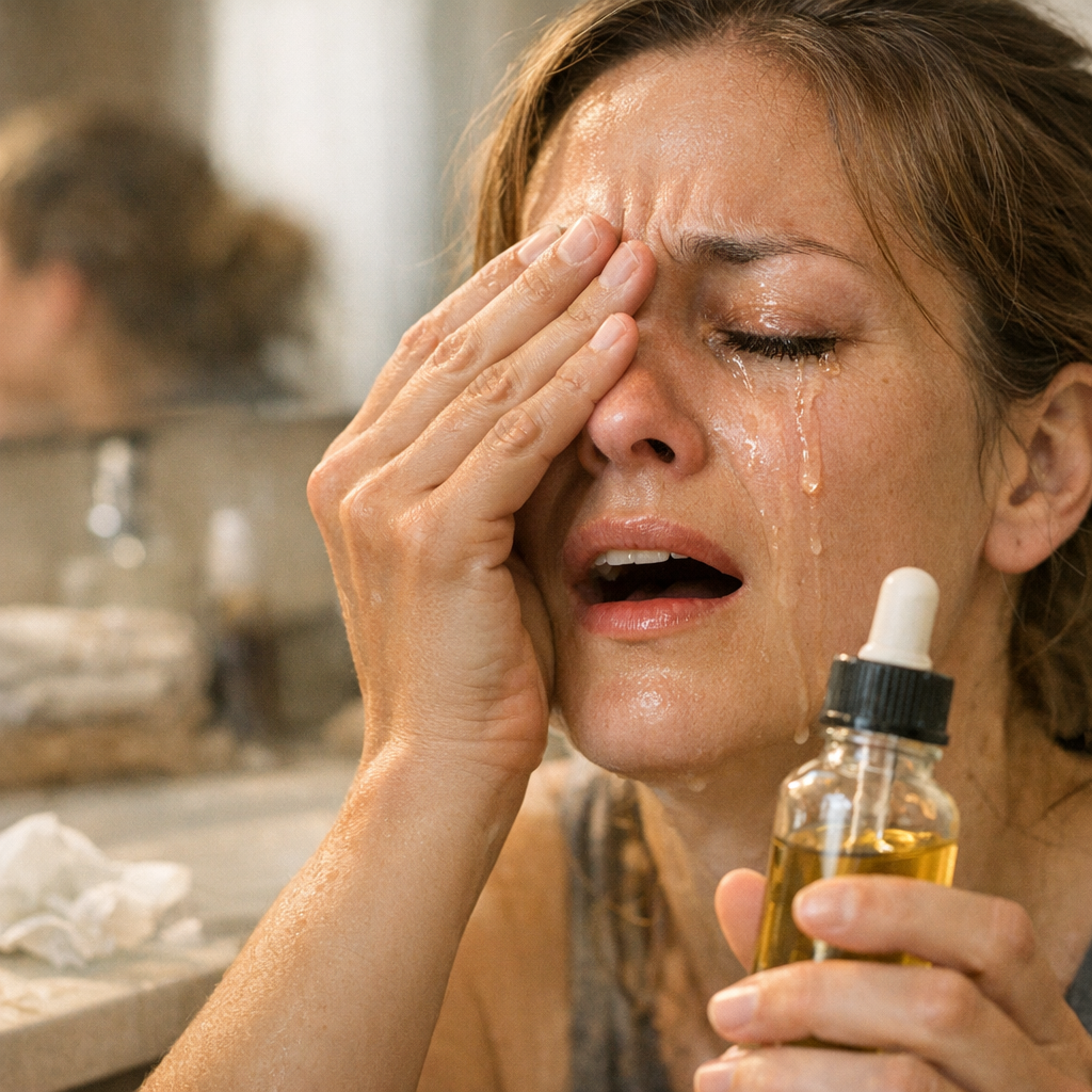 Que faire si de l’huile de ricin entre dans les yeux&nbsp;?
