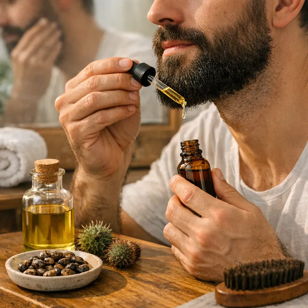 Les bienfaits de l’huile de ricin pour la barbe&nbsp;: ce qu’on peut vraiment attendre