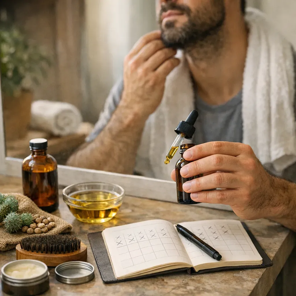 L’huile de ricin fait-elle vraiment pousser la barbe ? Limites scientifiques et protocole 30 jours