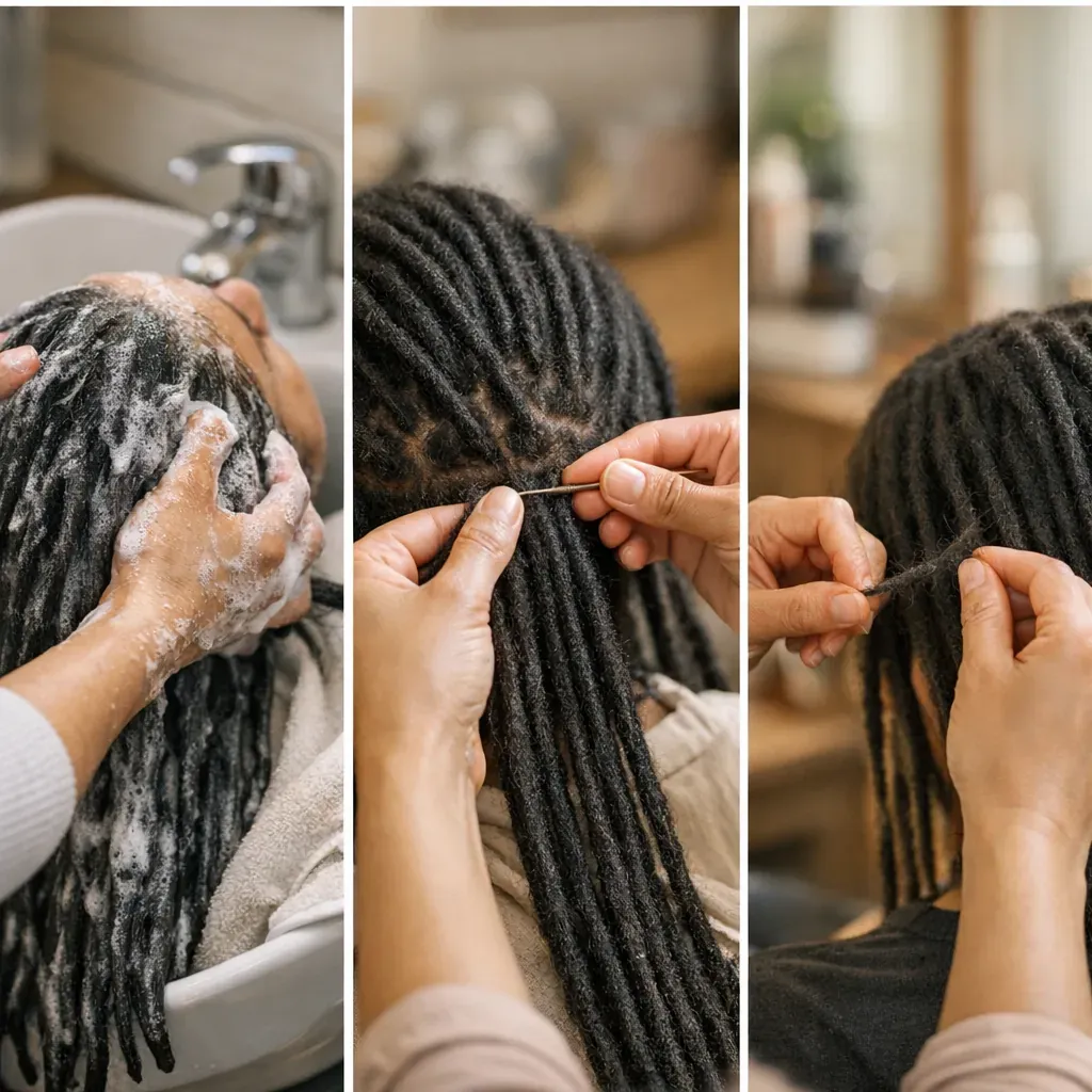Entretien des locks lisses : lavage, resserrage et erreurs à éviter