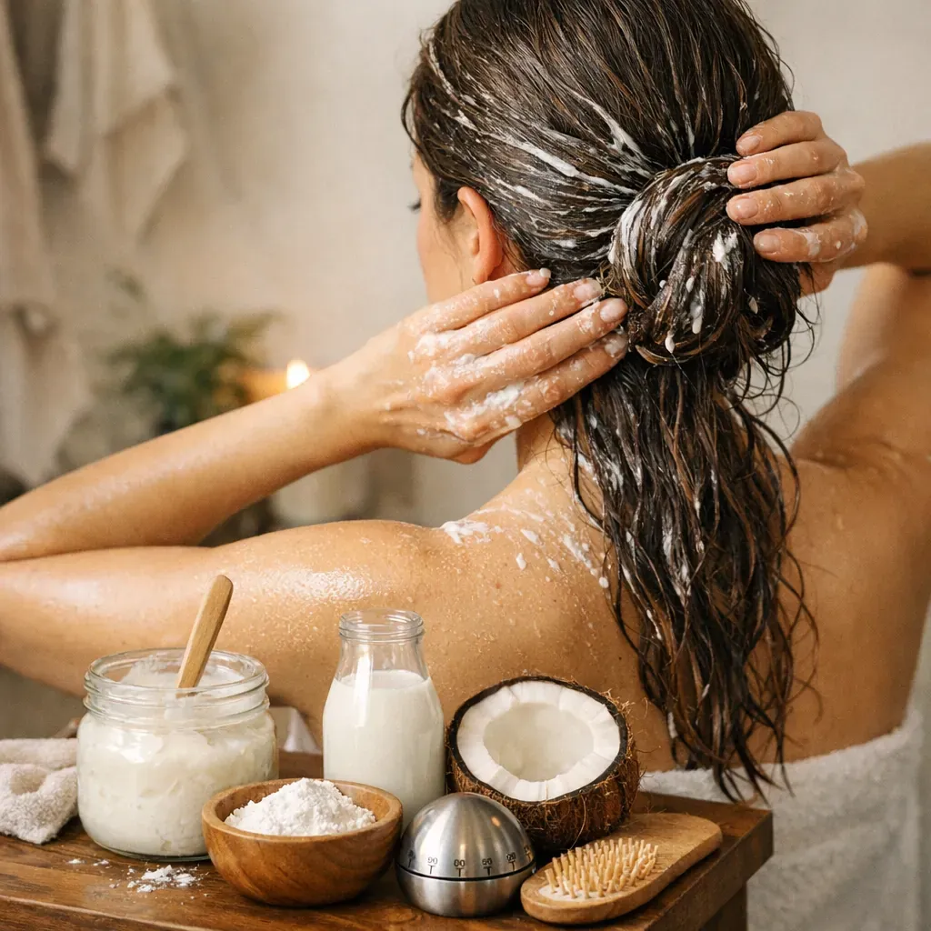 Comment appliquer le masque cheveux maïzena, combien de temps le laisser poser&nbsp;?