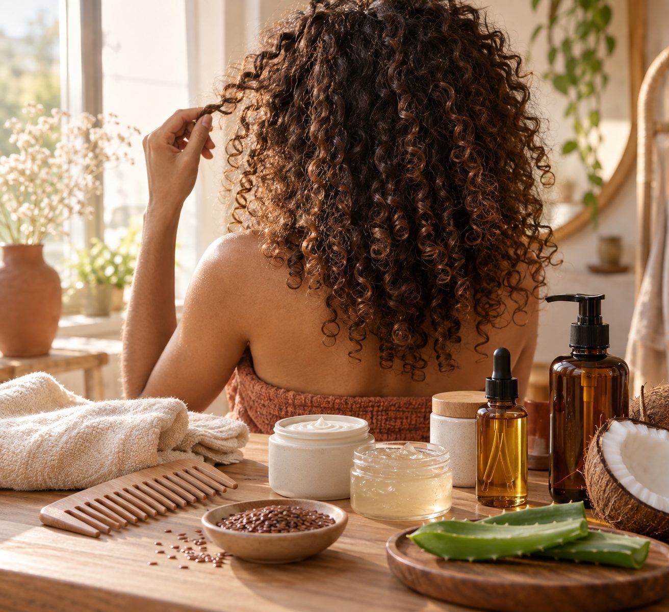 Les produits naturels pour boucles : ce qu'ils font vraiment (et leurs limites)