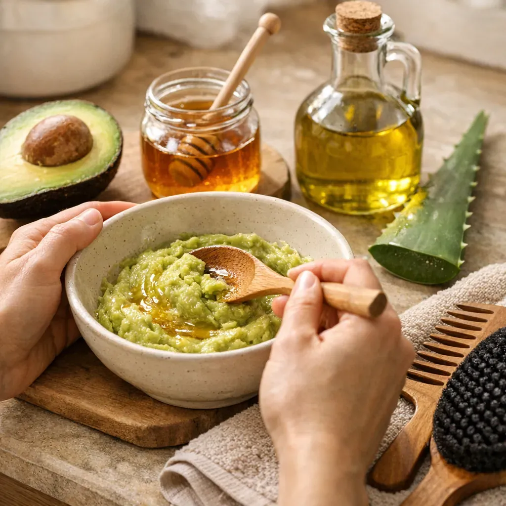 Cette recette de masque cheveux maison respecte vos besoins