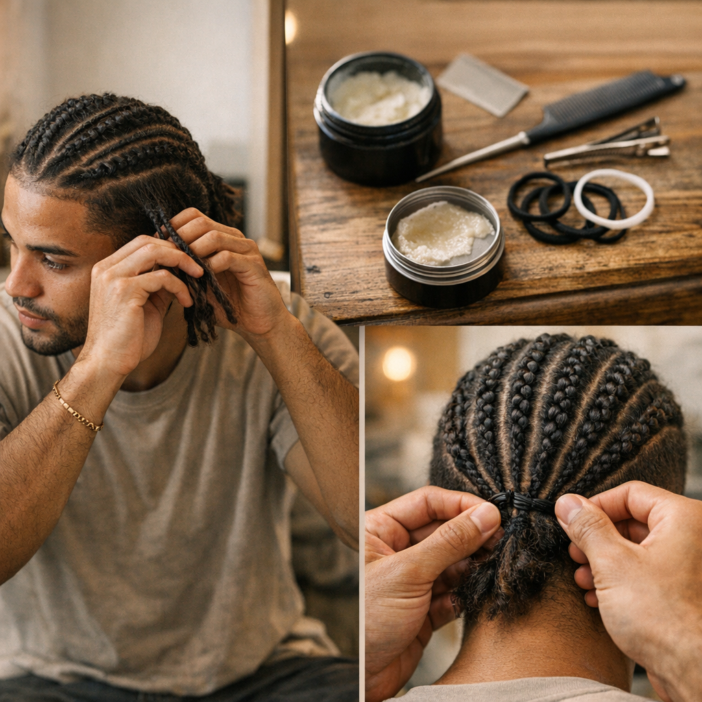 Comment préparer et faire tenir les tresses pour homme