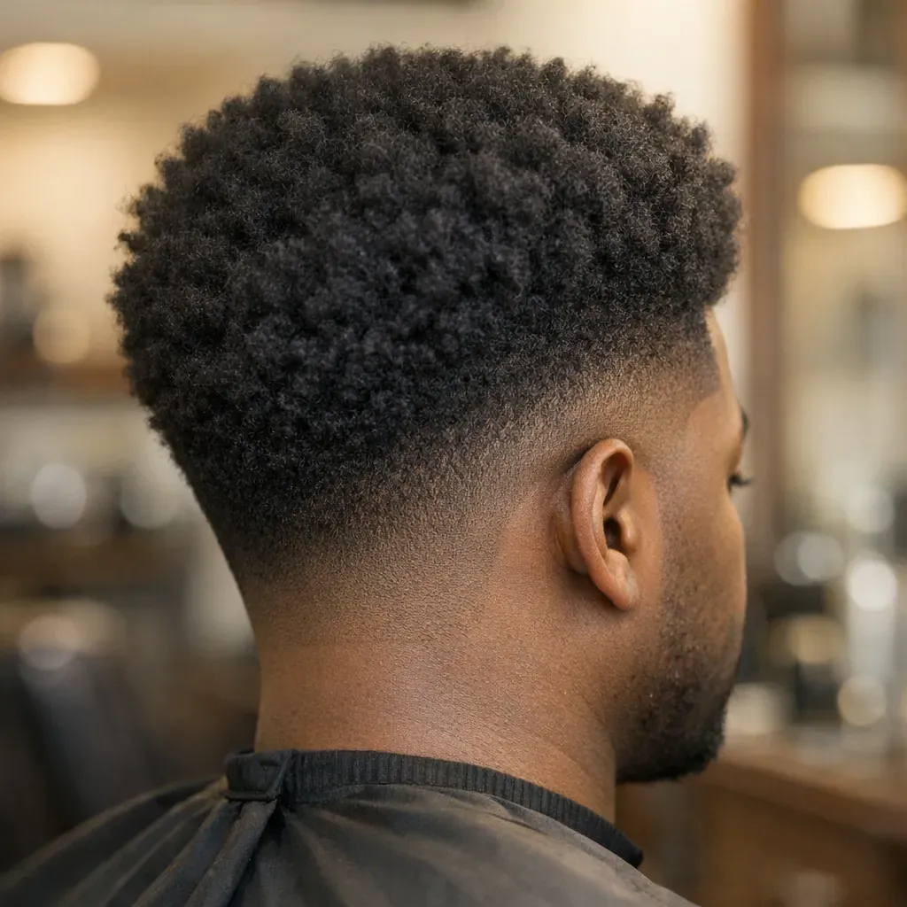 Le Taper court Afro donne une Coupe nette et facile à vivre