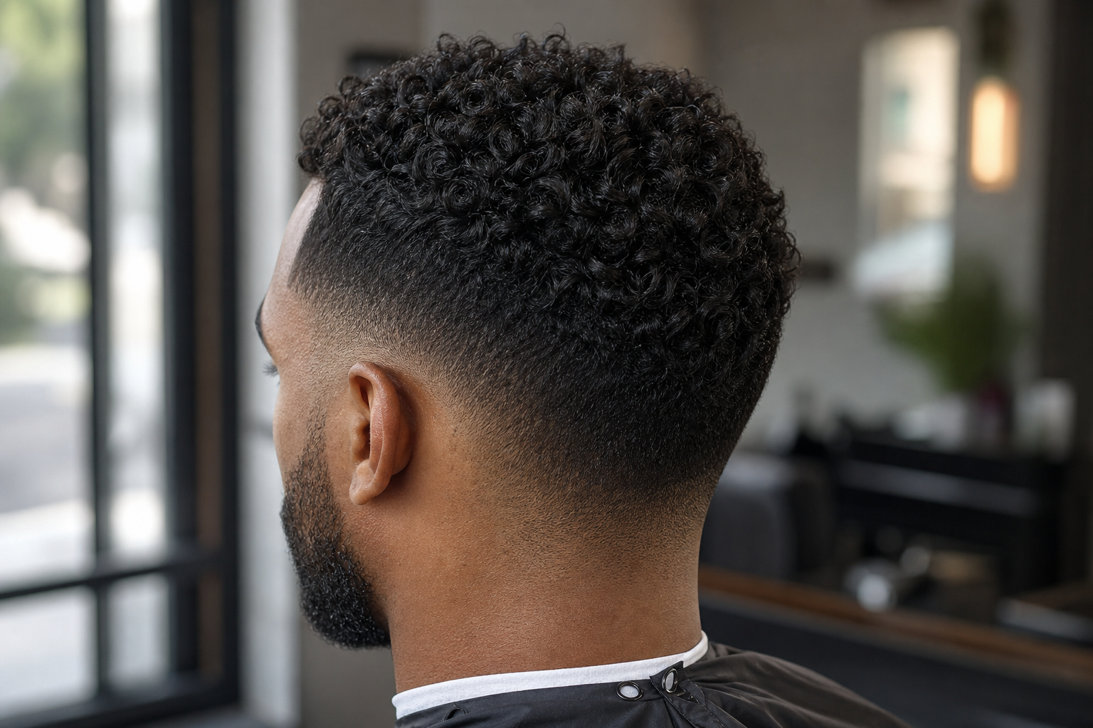 Le taper fade pour cheveux bouclés s’adapte à votre visage