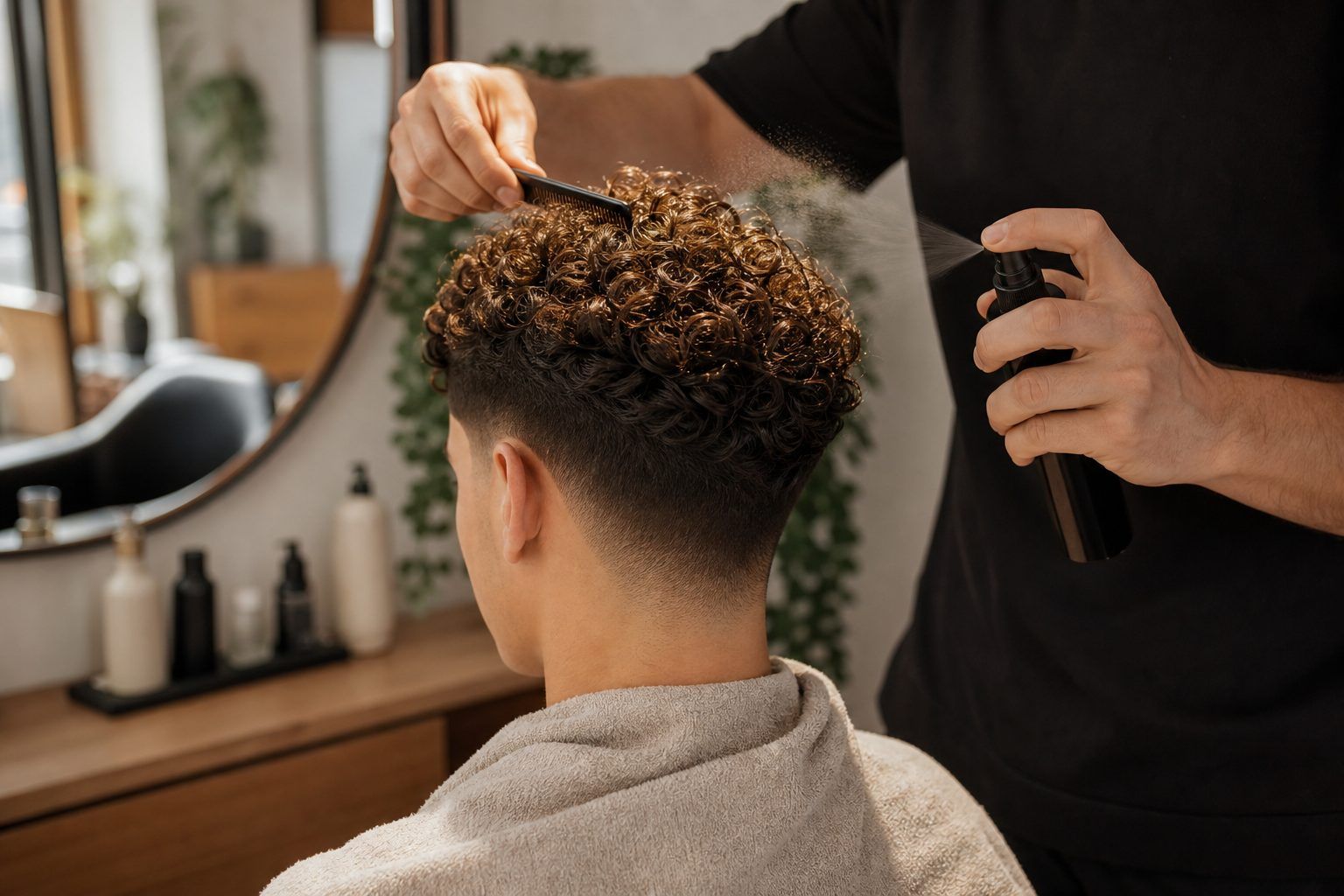 Comment demander et entretenir un taper sur cheveux bouclés ?