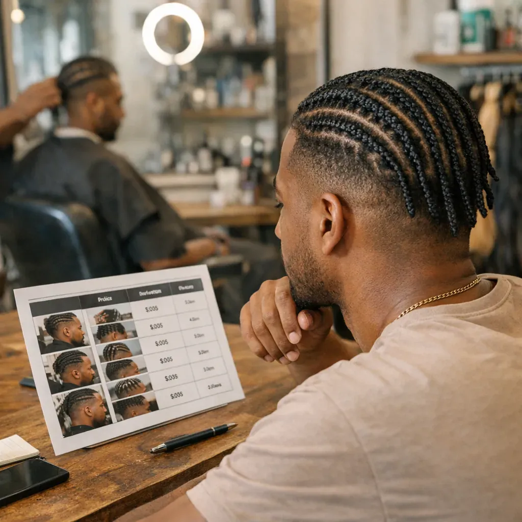 Tresse africaine homme prix : tableau comparatif des options