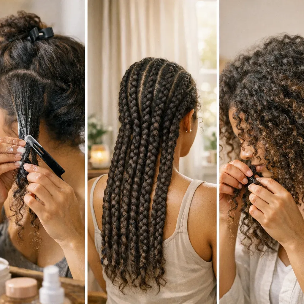Préparer, poser et défaire ses tresses sans casser les boucles