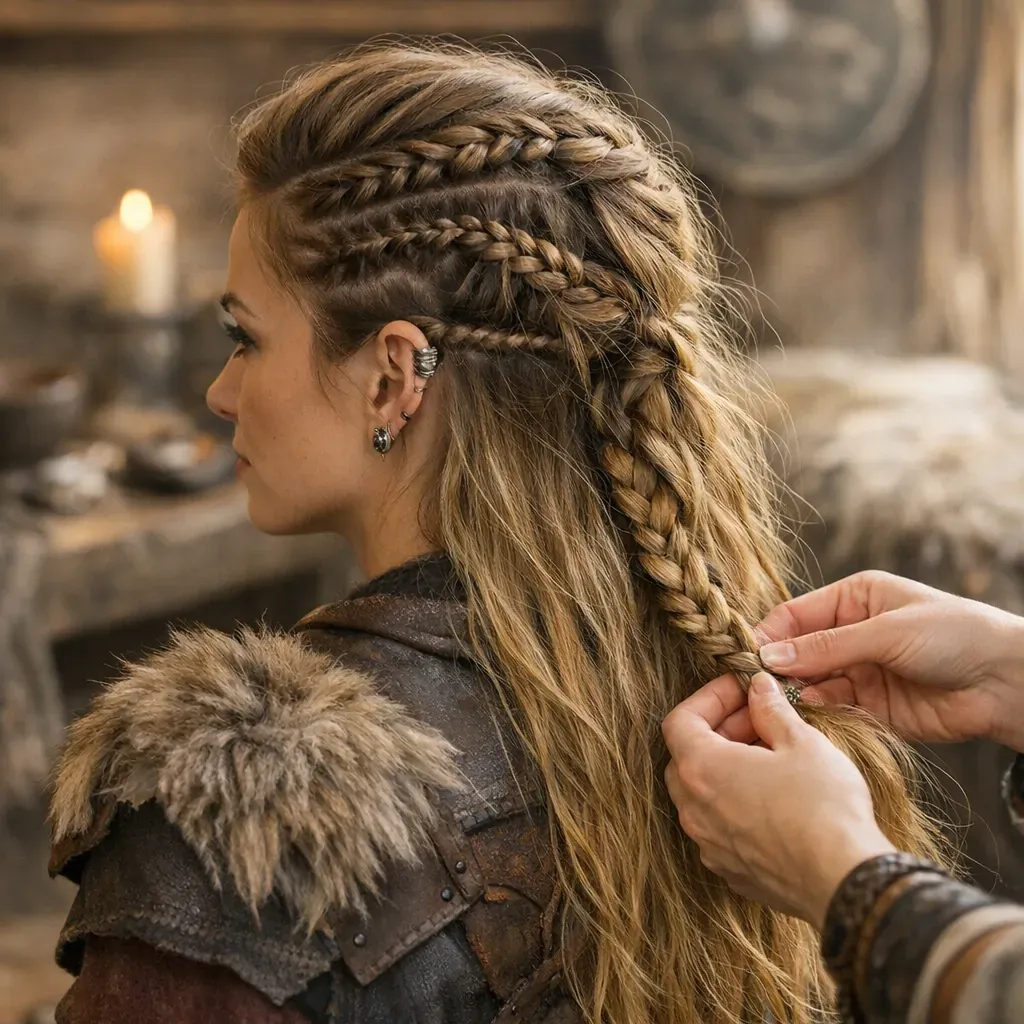 Comment faire une coiffure viking femme sans fragiliser les cheveux