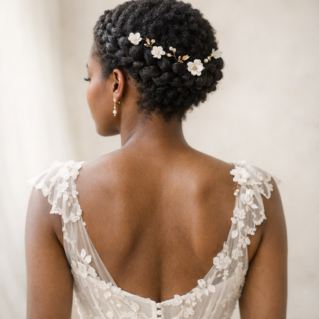La tresse de mariage sur cheveux courts se décline en 10 idées