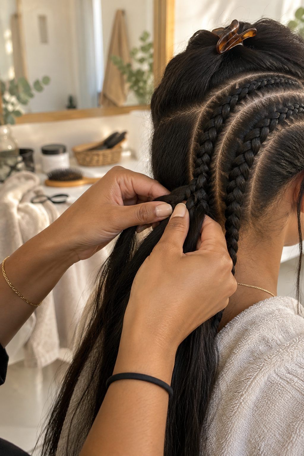 Comment faire et attacher ses tresses africaines, y compris sur cheveux lisses ?