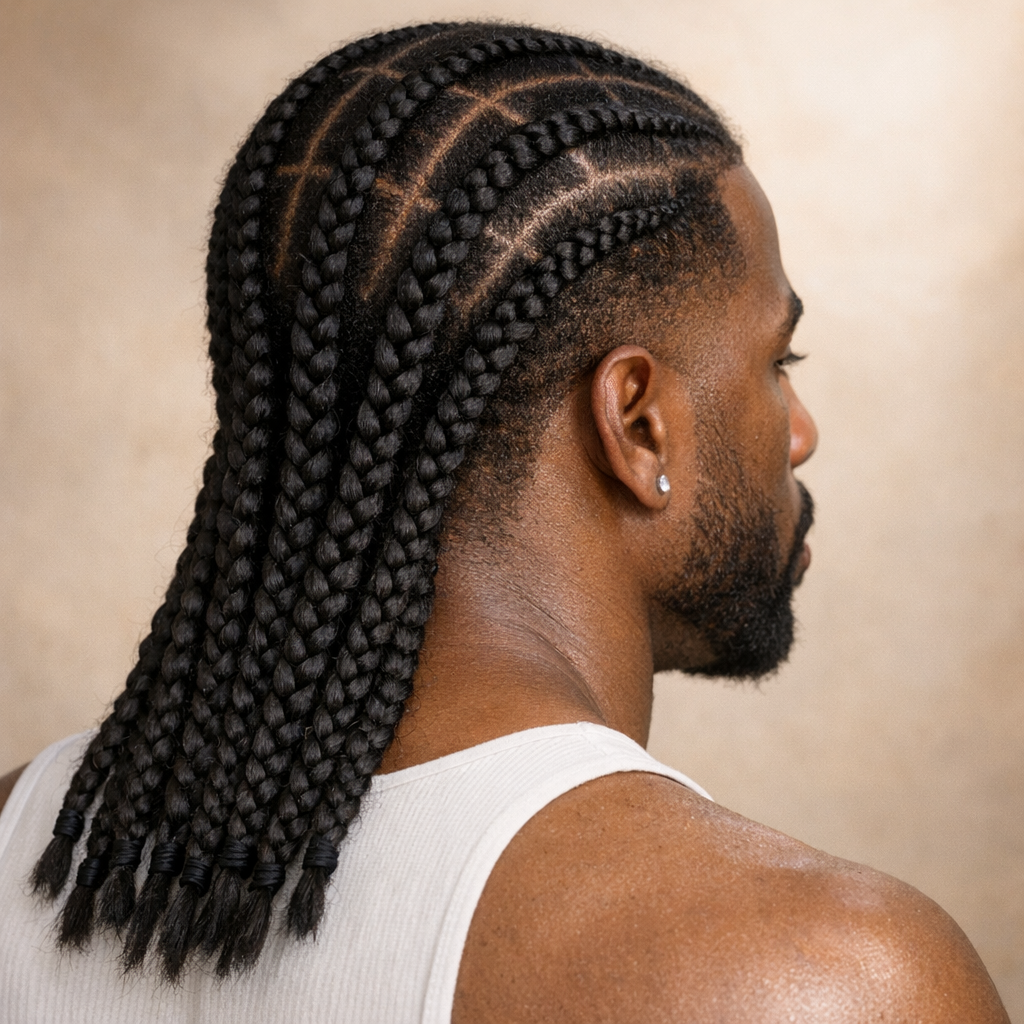 Les Tresses pour homme subliment les cheveux longs