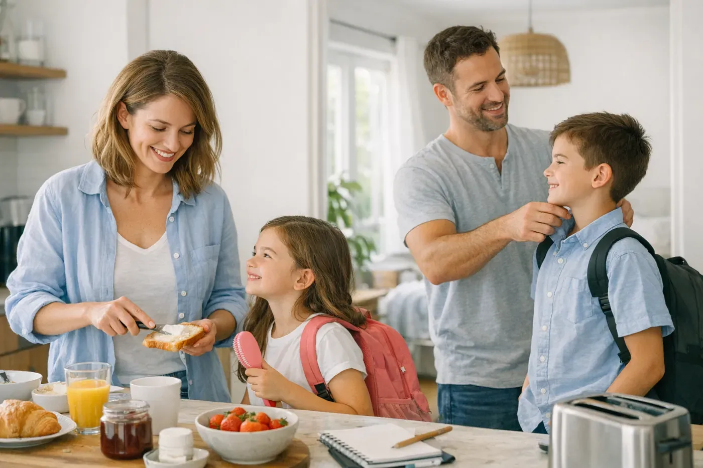 Vie de famille apaisée: rituels simples au quotidien